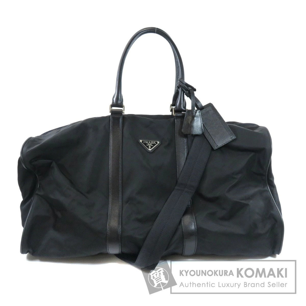 Prada Viaggio Duffle Bag Black leather